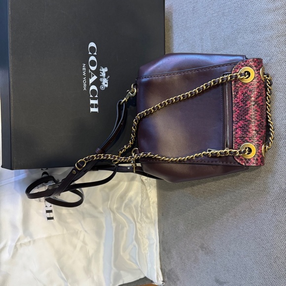 COACH Parker Convertible Backpack 16 with Snakeskin Detail main image 4